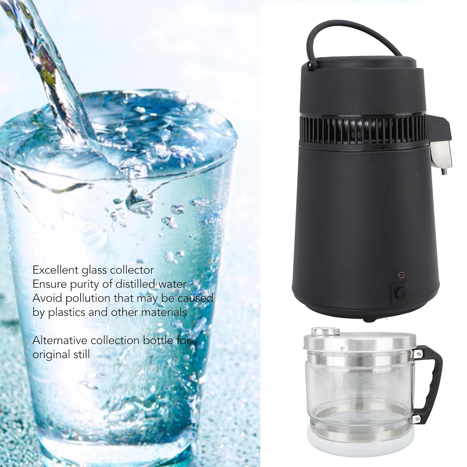 Caraffa in Vetro 4 Litri per Distillatore d'Acqua - immagine 4