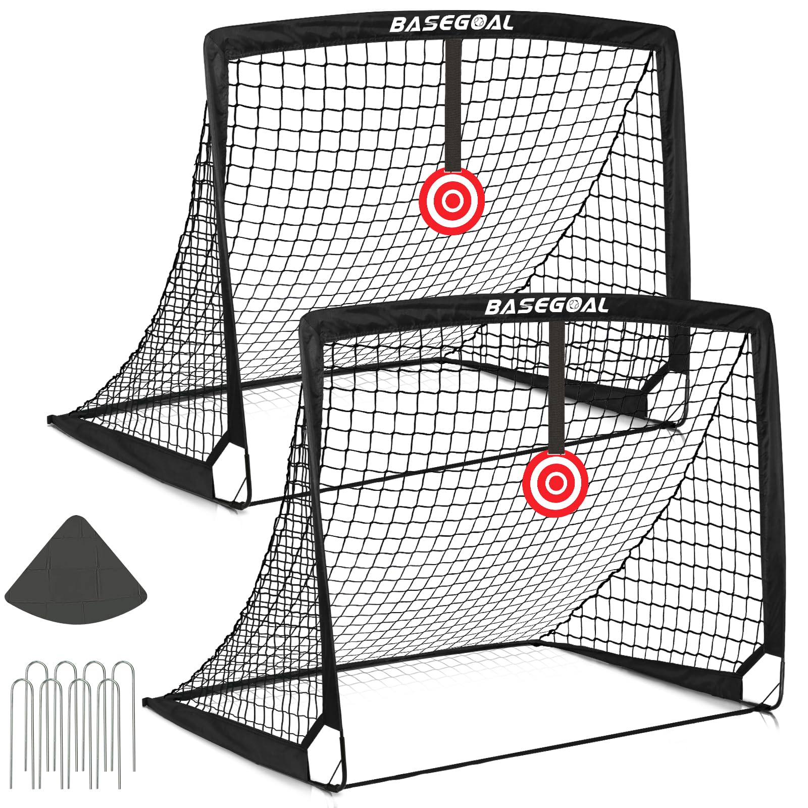 Basegoal Porta da Calcio per Bambini - Set 2 Pop-up