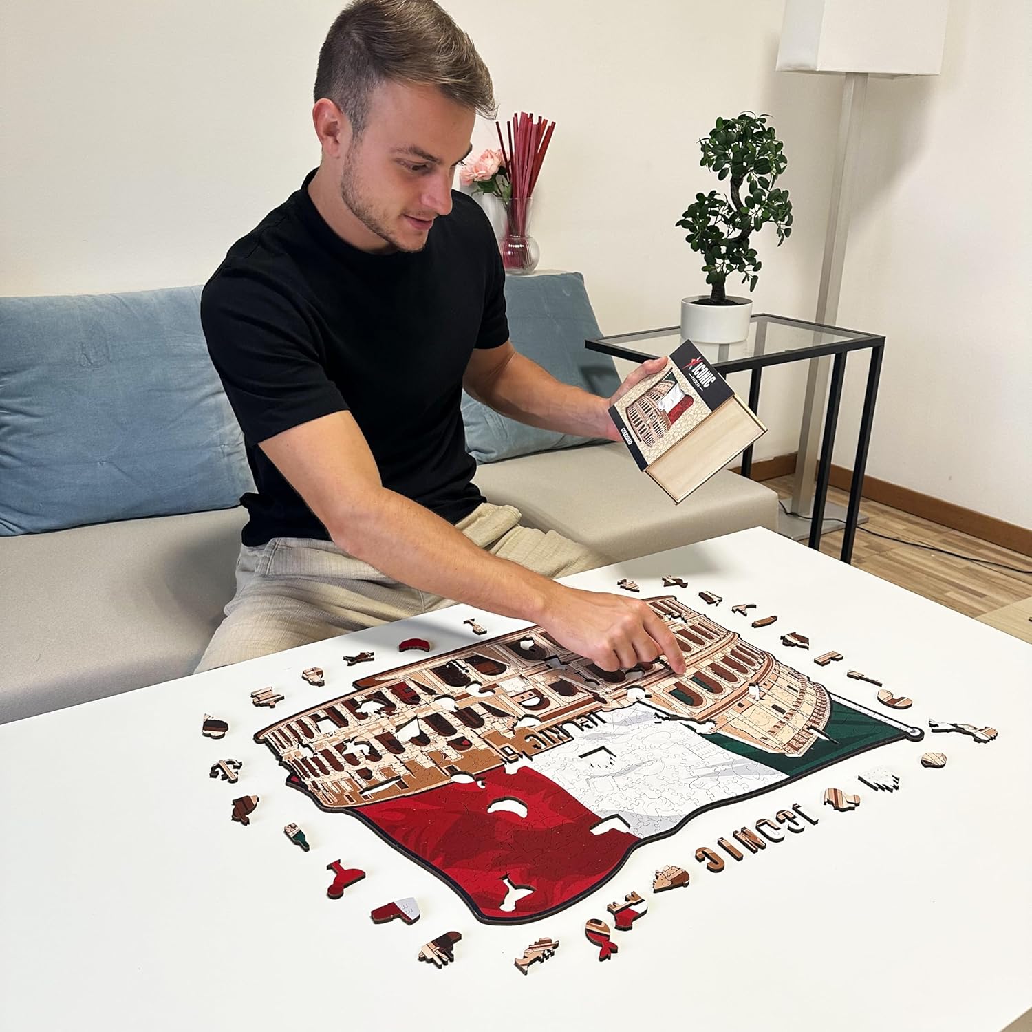 Iconic Puzzles - Colosseo, Puzzle di Legno 500 Pezzi - immagine 2