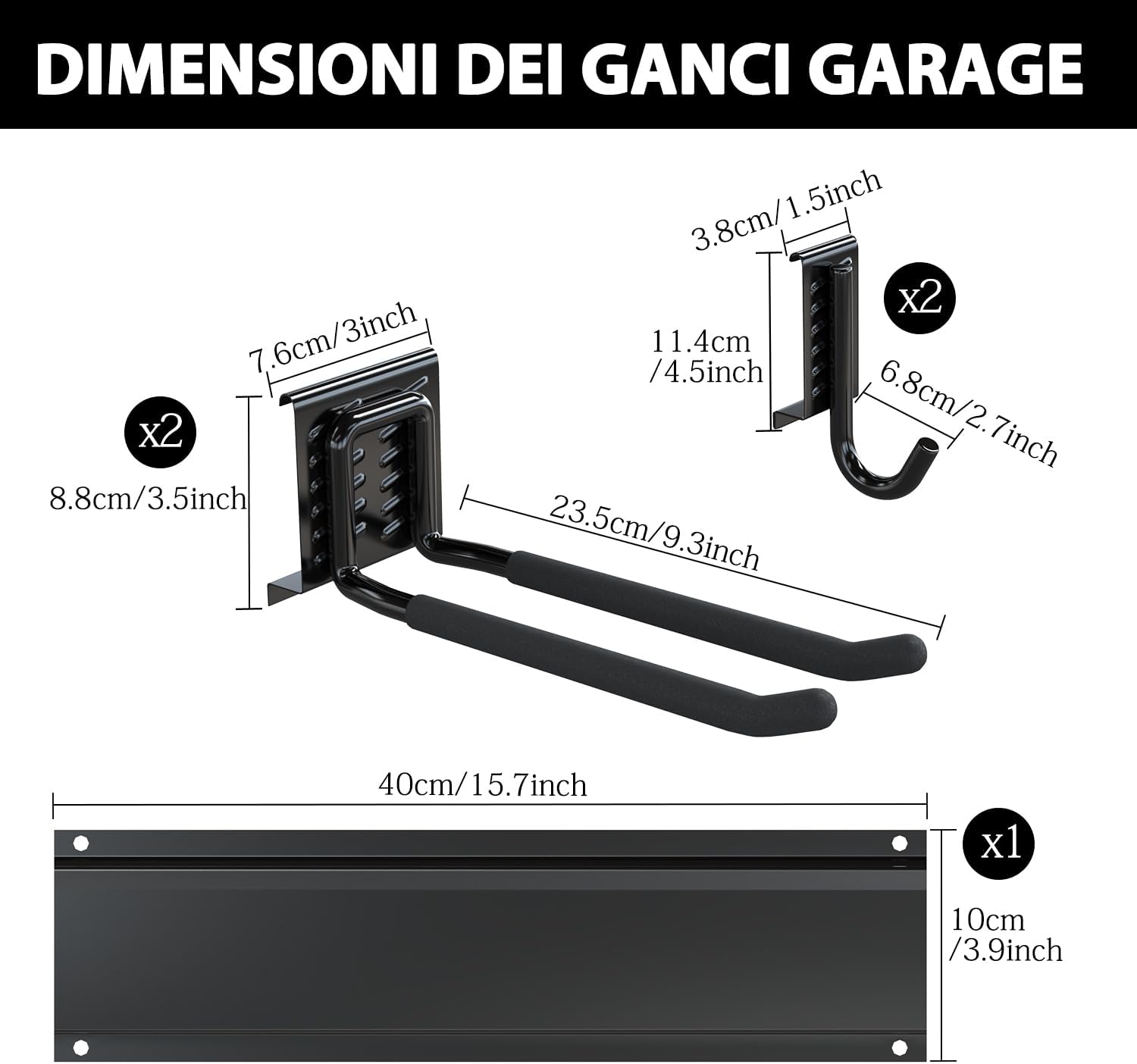 3-h Porta Attrezzi da Giardino 40cm SUS304 Acciaio Inox - immagine 6