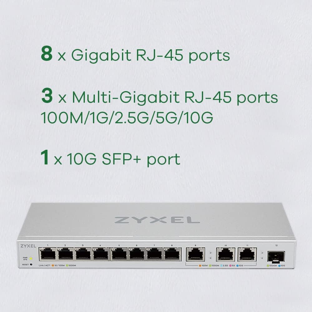 Zyxel Switch Multi-Gigabit 12 Porte Gestito Web - immagine 4