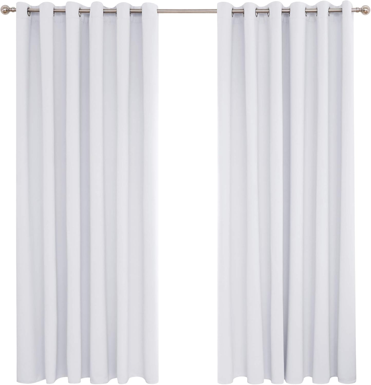 Deconovo Tende Oscuranti 2 Pezzi 229x274 CM, Grigio Perla
