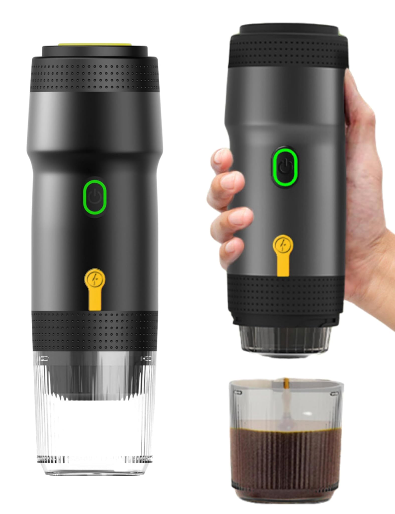 Bewinner Macchina Caffè Espresso Elettrica 3 in 1 Portatile