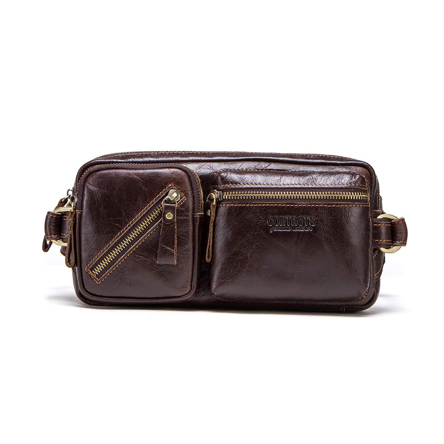 FANDARE Marsupio Sportivo Monospalla in Pelle Impermeabile