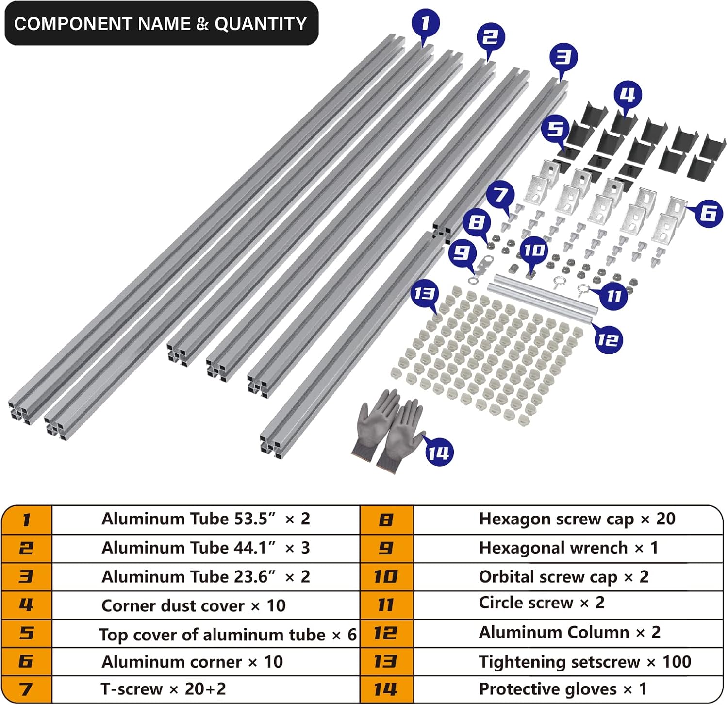 NODOCA Kit Tufting Telaio in Alluminio Metallo 135cm - immagine 5