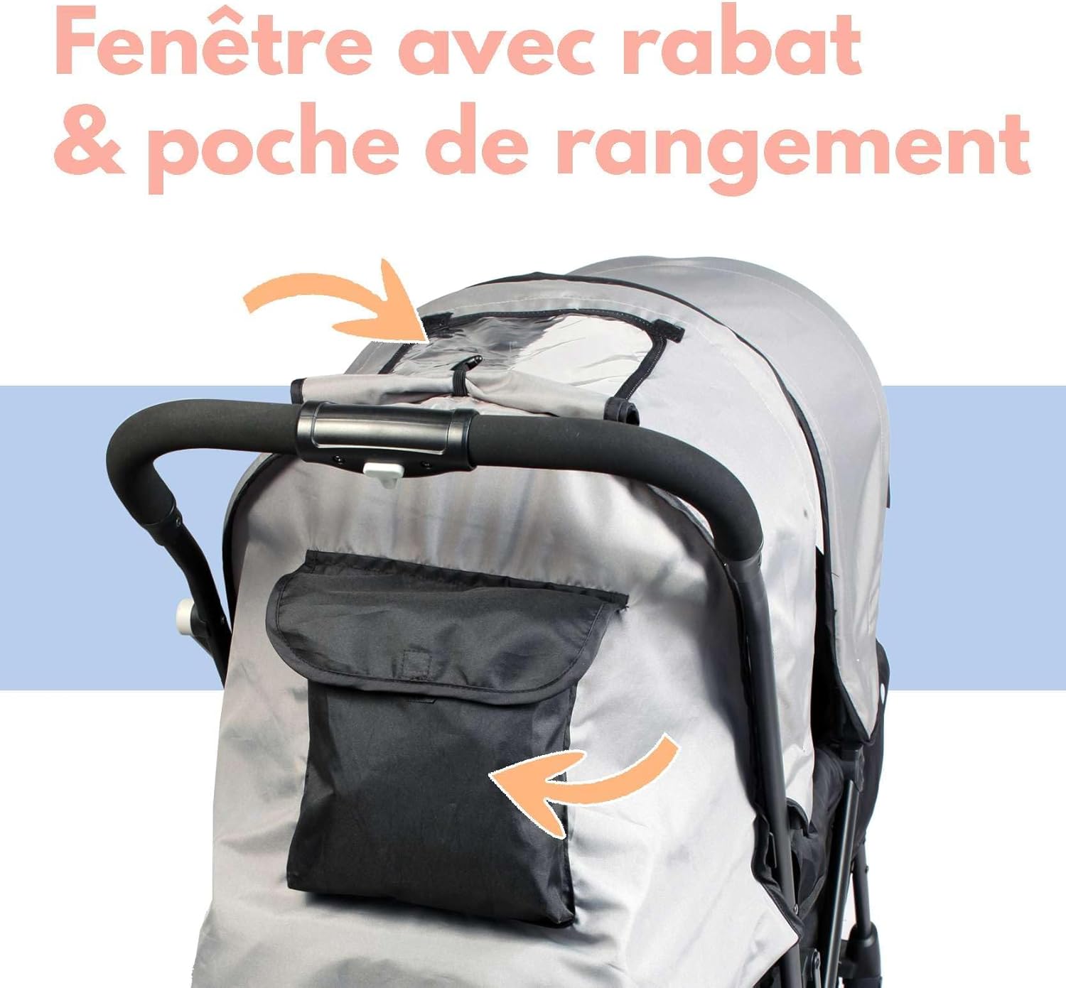 Bambisol Passeggino Doppio Pieghevole Grigio Nero - immagine 4