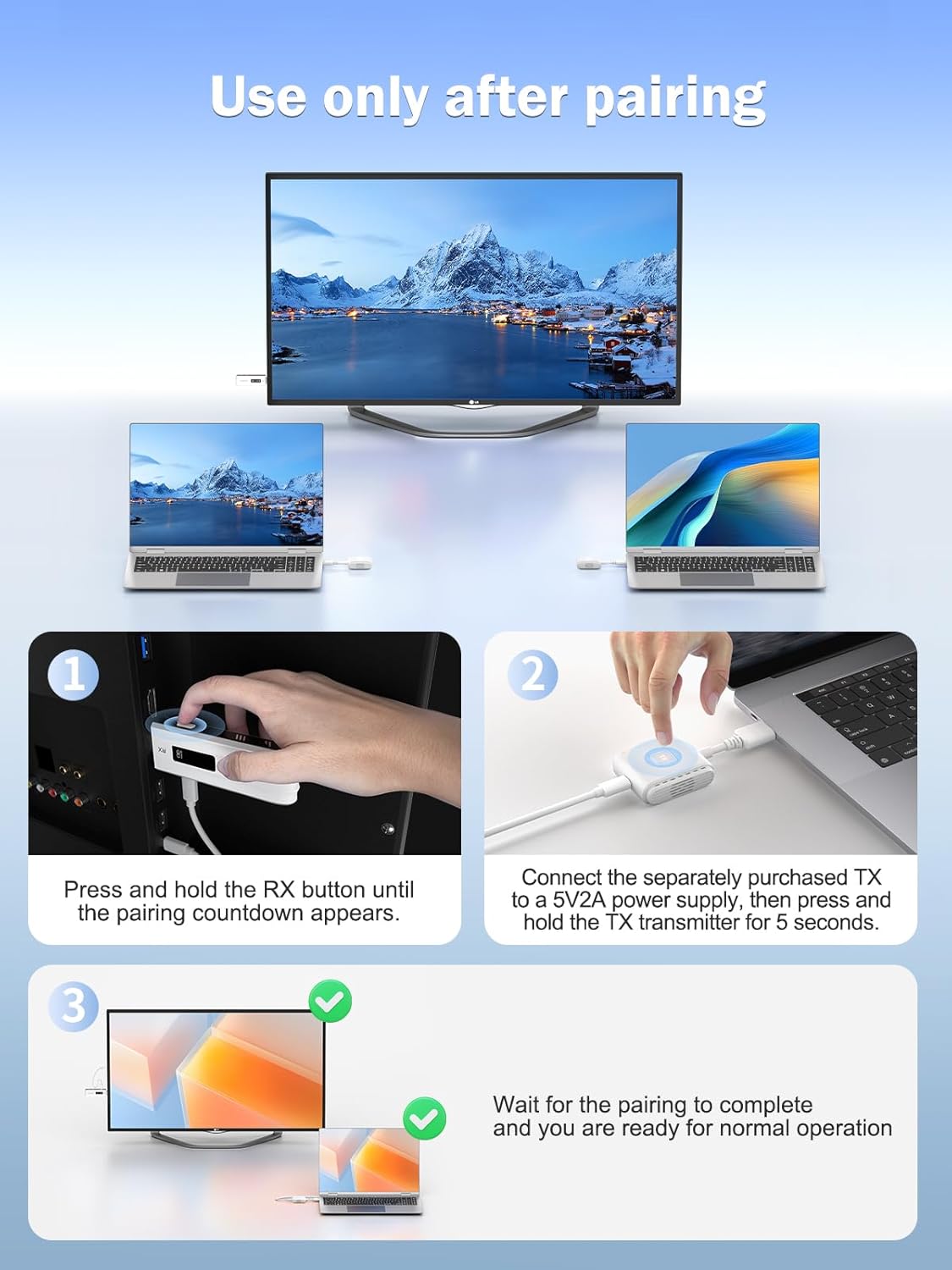 Lemorele Trasmettitore Wireless USB-C P200 P300 - immagine 4