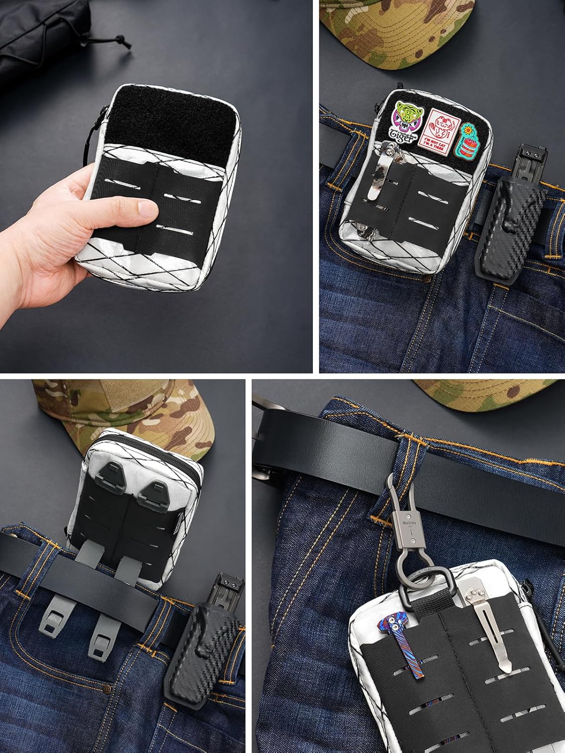 TACTICAL GEEK Block E - Borsa da Cintura EDC Compatta - immagine 8