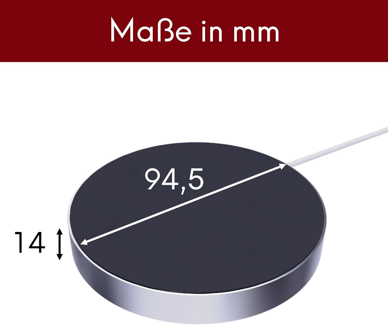 kalb QI Caricatore Sottopiano Wireless Grigio - immagine 3