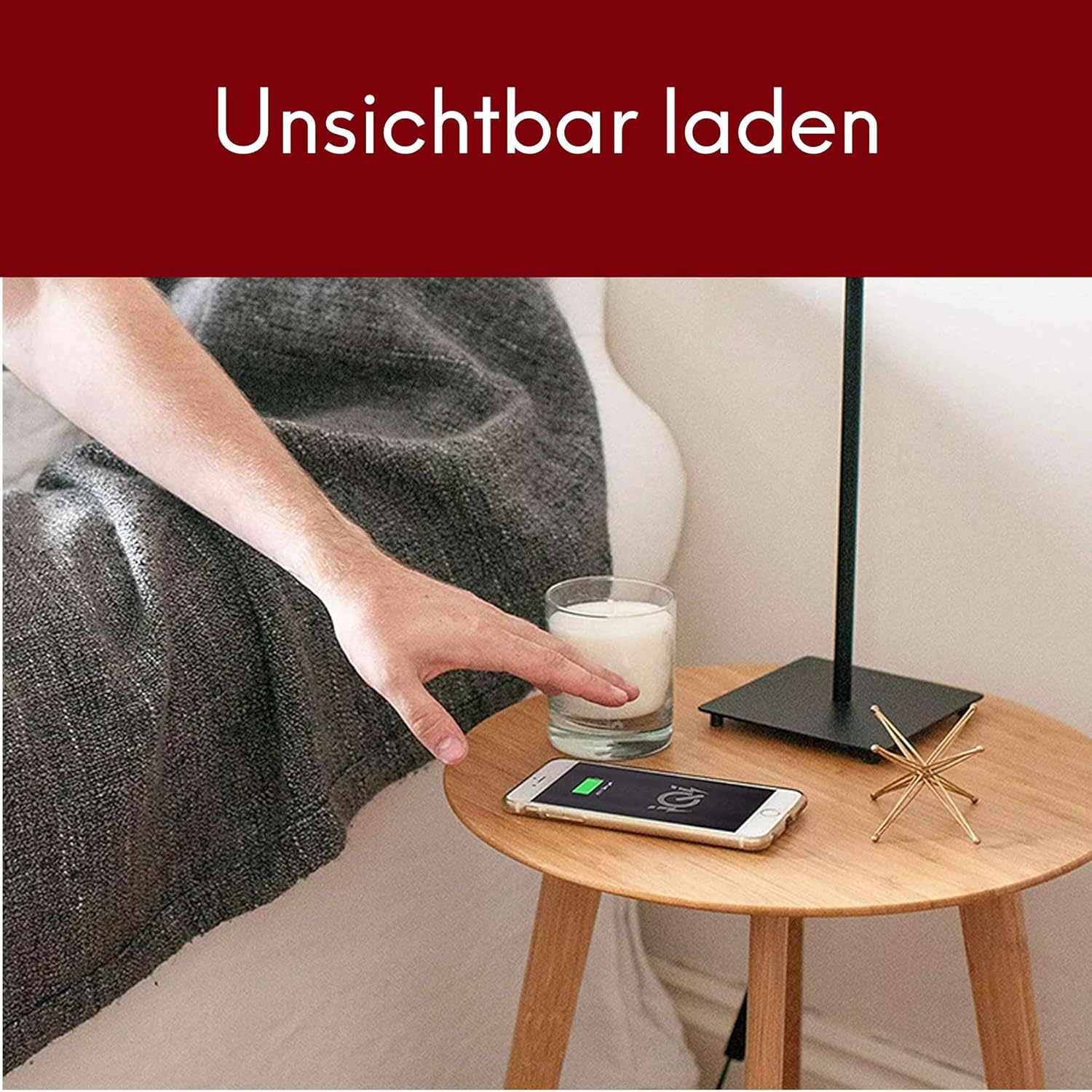 kalb QI Caricatore Sottopiano Wireless Grigio - immagine 7