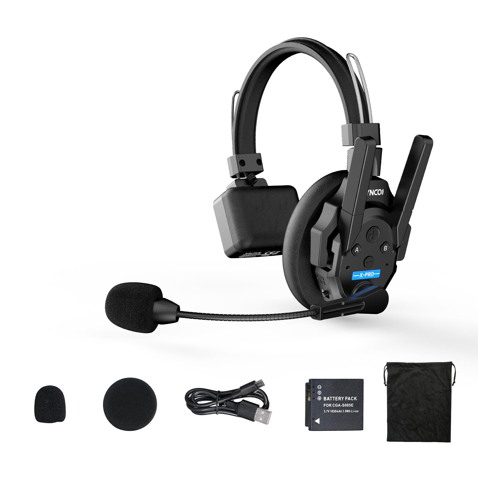 Synco XTALK XPRO1 Cuffie Wireless Full Duplex 2.4G