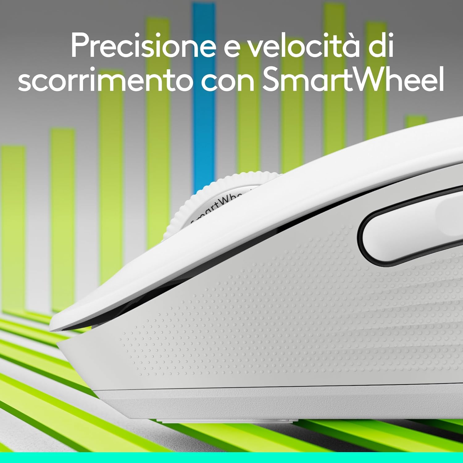 Logitech Signature M650 L Mouse Wireless, Bianco - immagine 3