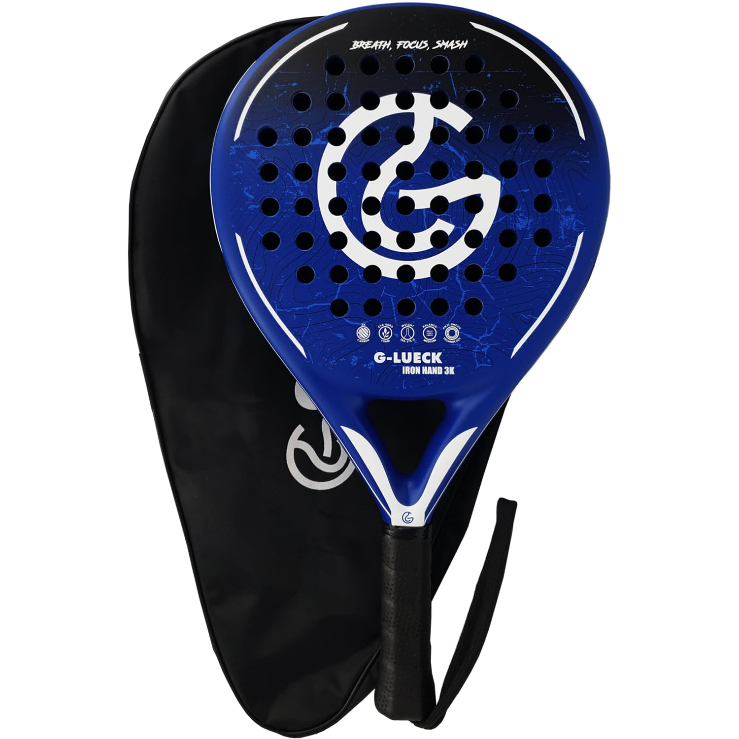 Racchetta Padel Iron Hand Carbonio 3K Rotonda
