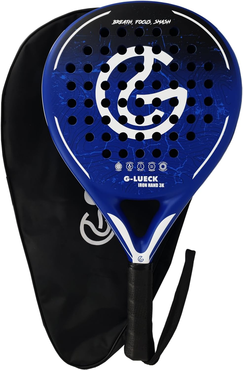 Racchetta Padel Iron Hand Carbonio 3K Rotonda - immagine 1