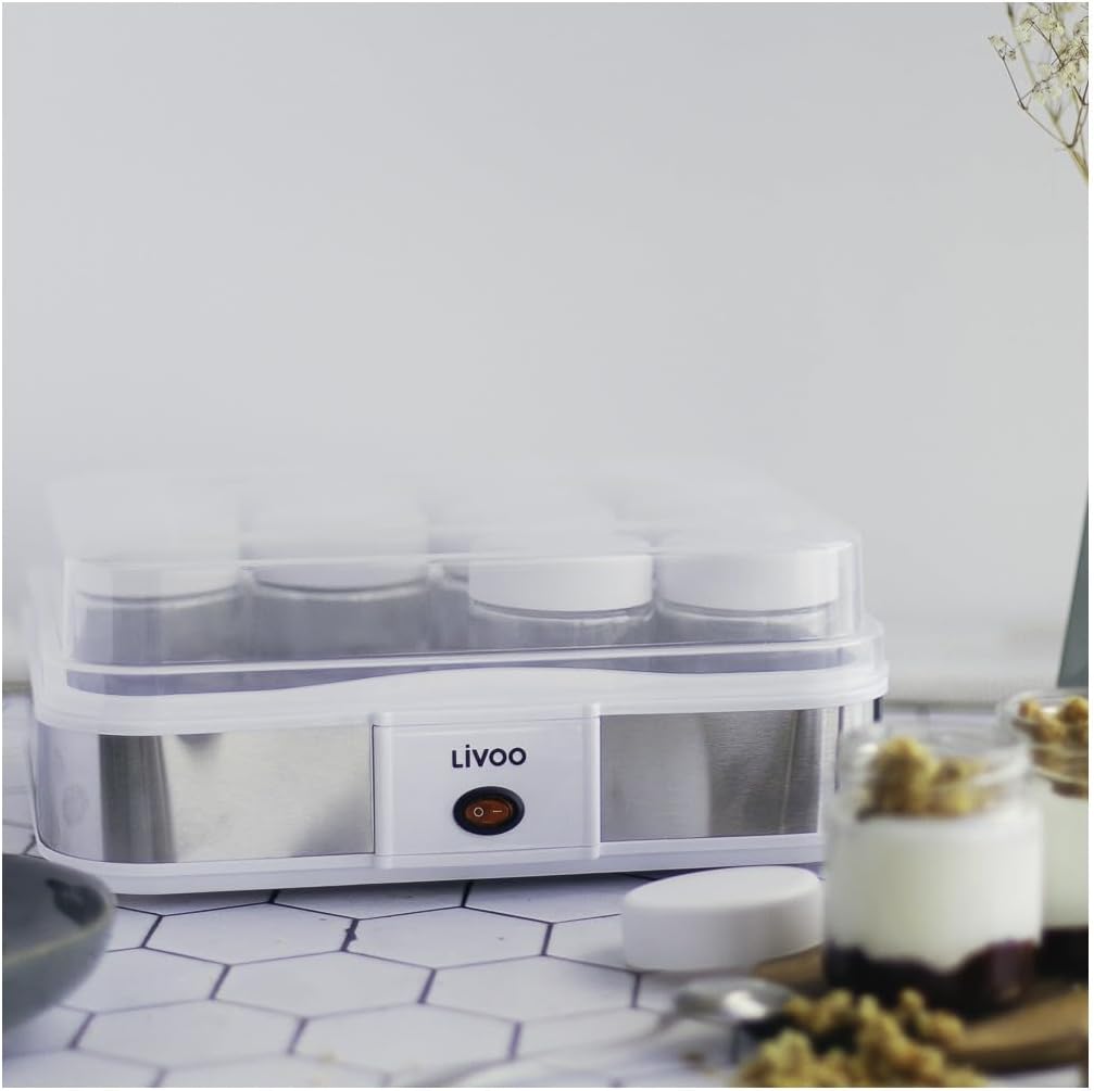 Domoclip macchina per yogurt e formaggio 12 pentole 21,5w dop156 - immagine 3