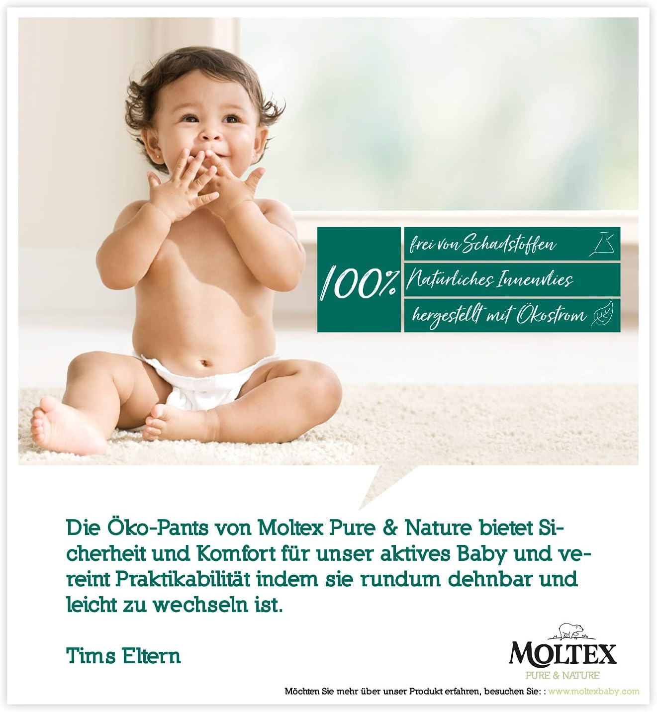 Moltex Pure & Nature Pants Ecologici Taglia 5 (9-14 kg) - immagine 10