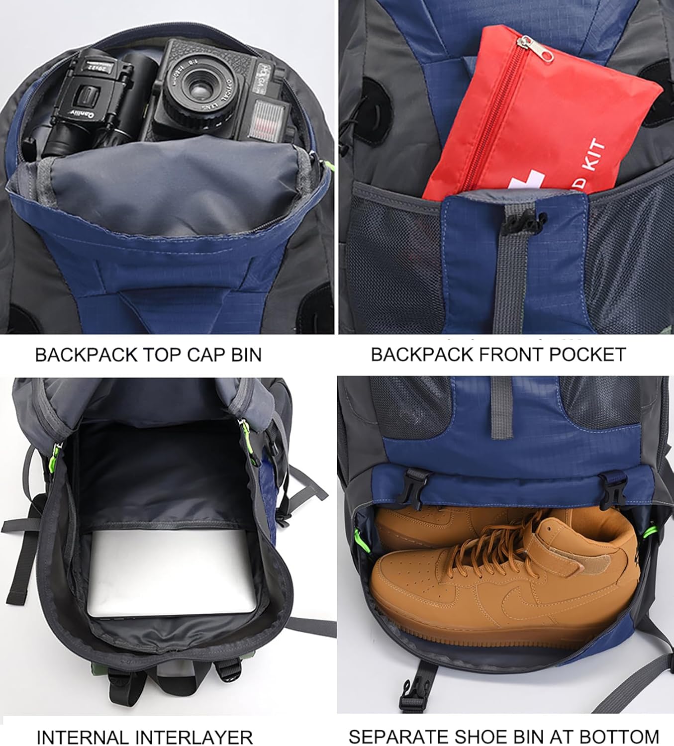 Bseash Zaino da Trekking Leggero 50L - immagine 4