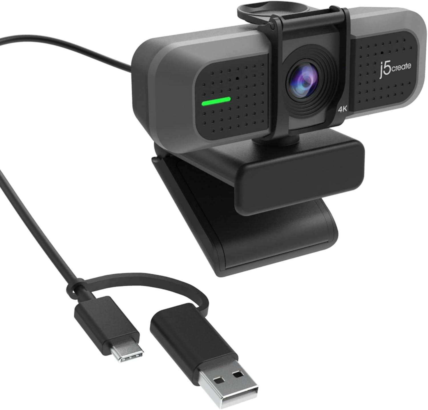 J5create Webcam 4K Grandangolare con Microfono - immagine 4