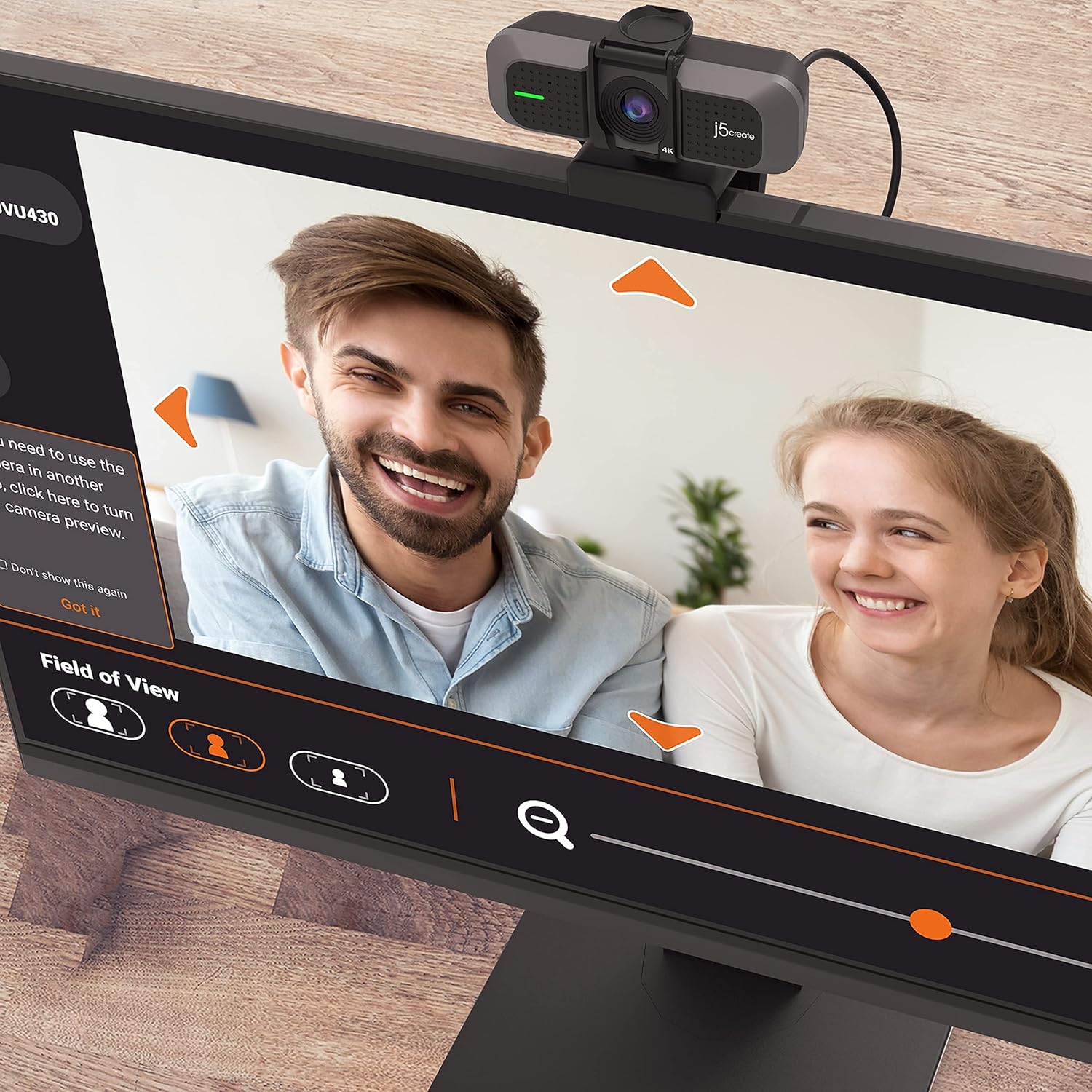 J5create Webcam 4K Grandangolare con Microfono - immagine 9