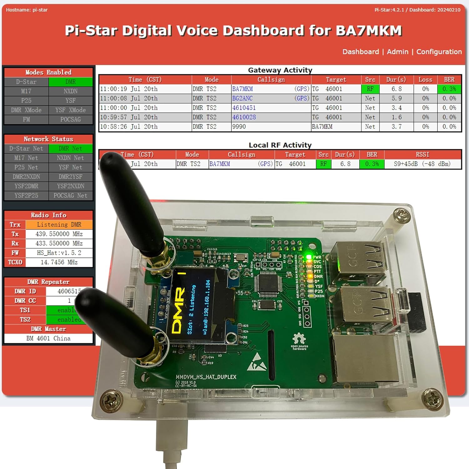 Duplex DMR Hotspot WLAN con Porta Ethernet - immagine 3