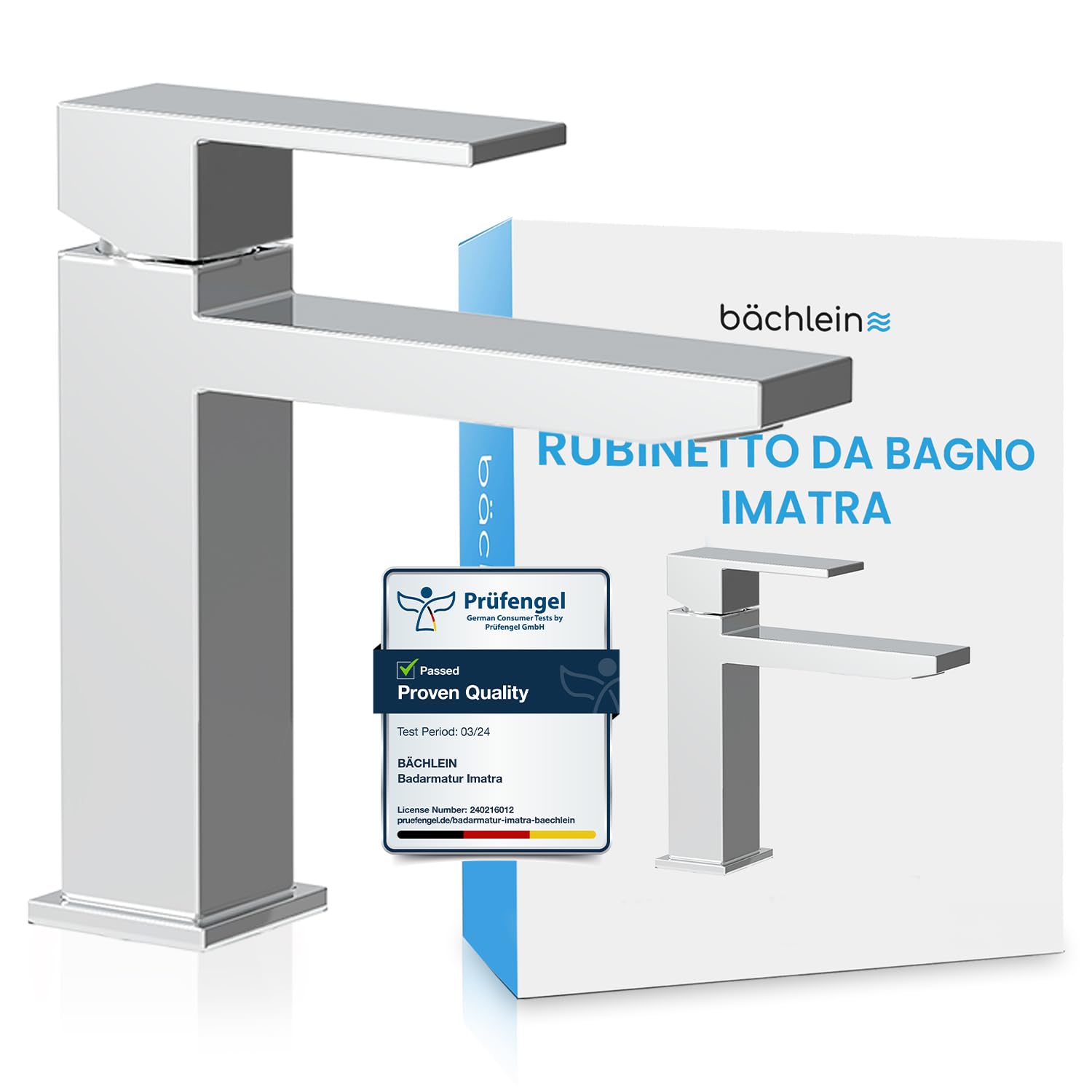 Bächlein Rubinetto Bagno Monocomando Design Angolare