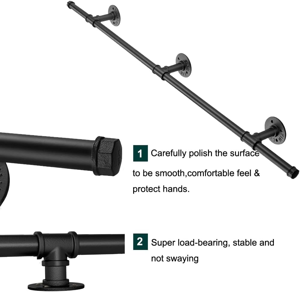 Magtctyae Corrimano per Scale in Ferro Battuto 2.45m - immagine 2
