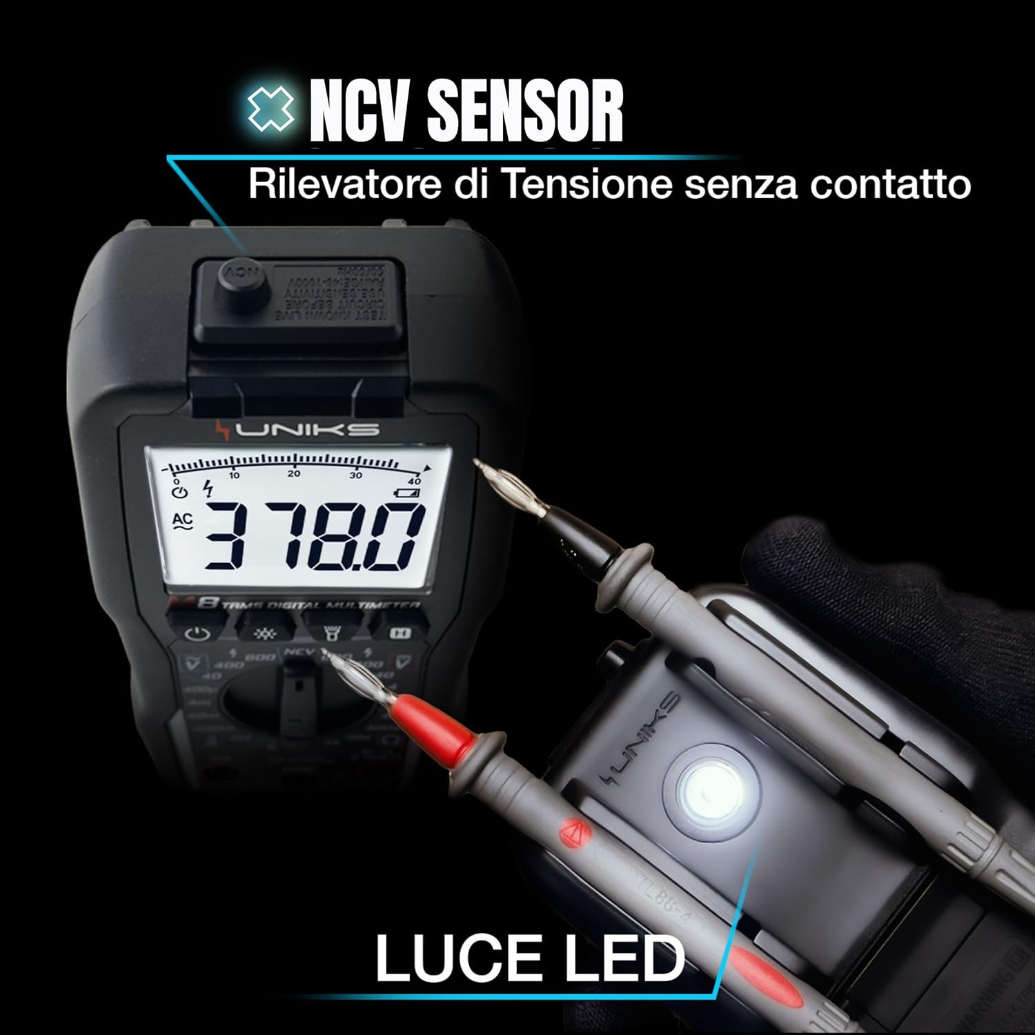 Uniks M8 Multimetro Digitale Professionale TRMS - immagine 3