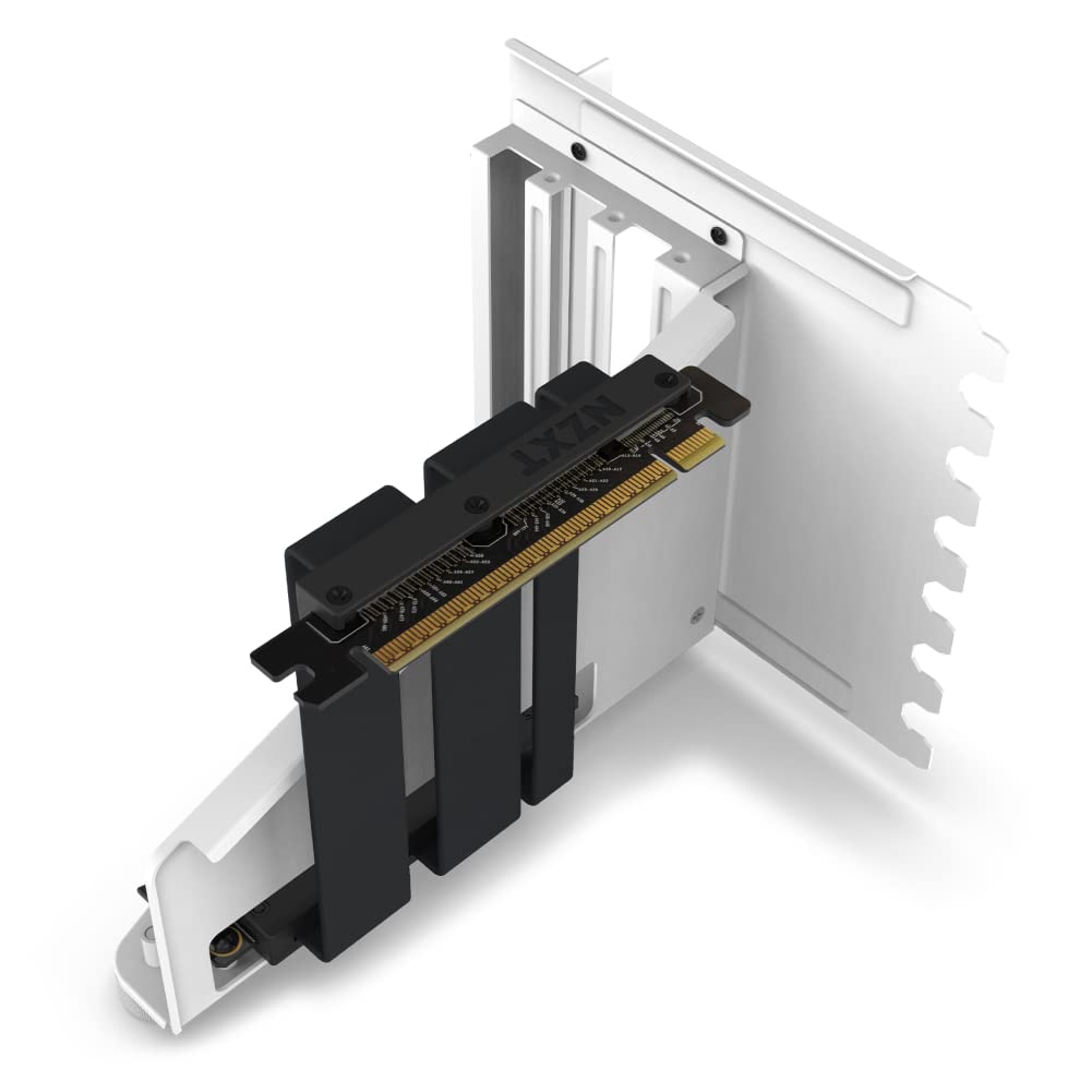 Nzxt Kit di montaggio verticale per GPU - Cavo Riser PCIe 4.0x16, Bianco