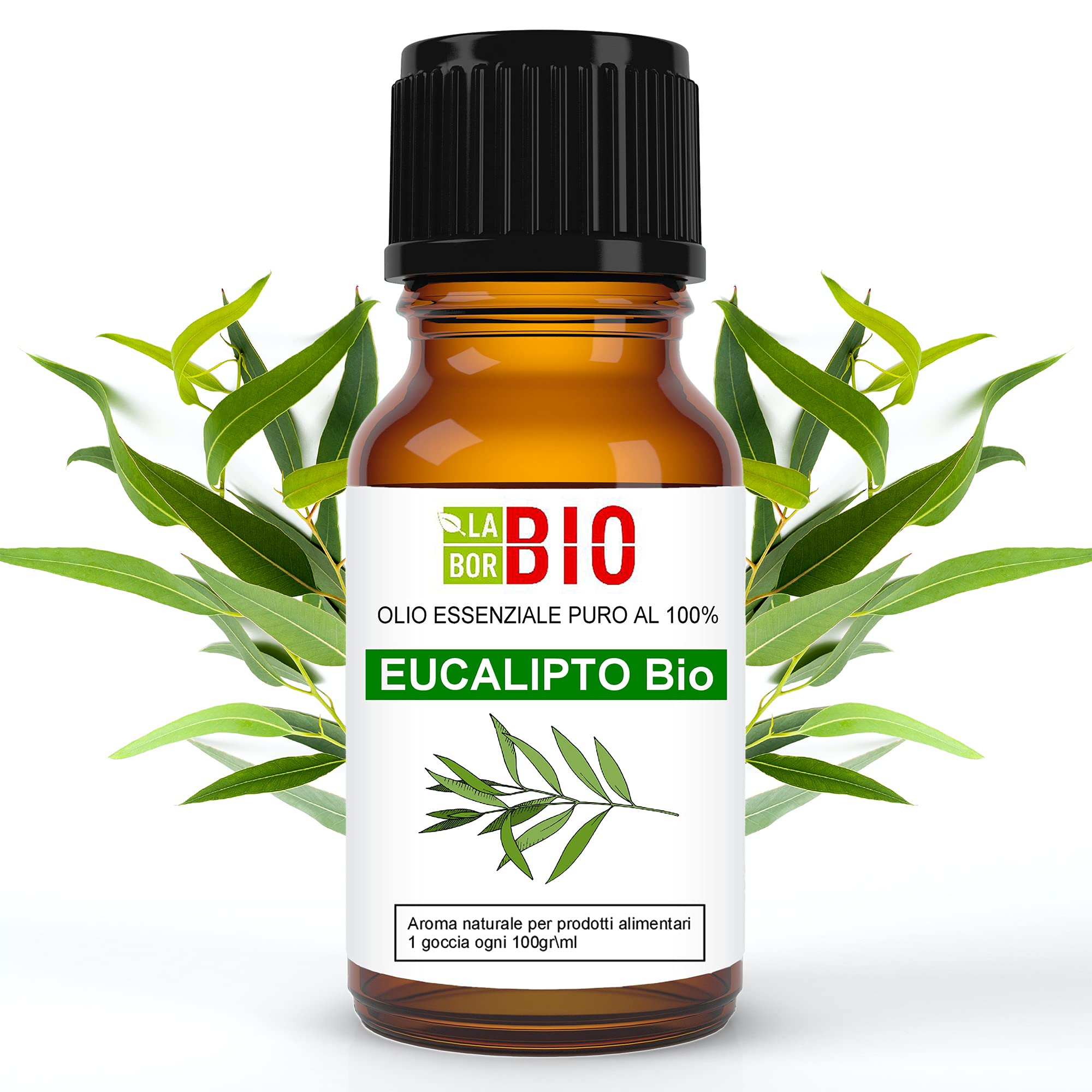 Laborbio Olio Essenziale Eucalipto Bio 100% Puro 10ml