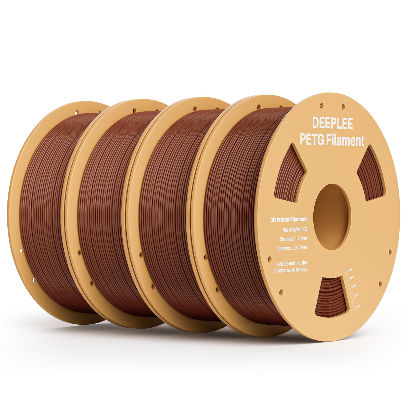 Deeplee Filamento PETG 1.75mm per Stampante 3D 4KG