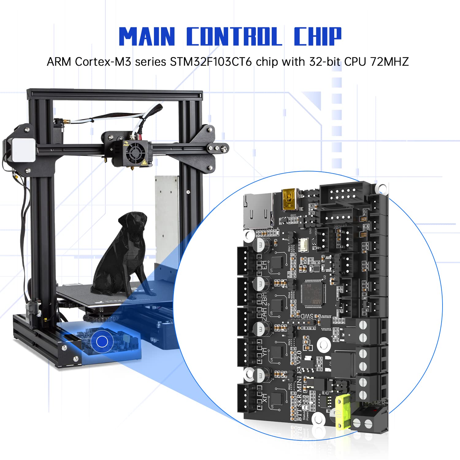 BIGTREETECH SKR Mini E3 V2.0 Scheda di Controllo Stampante 3D - immagine 2