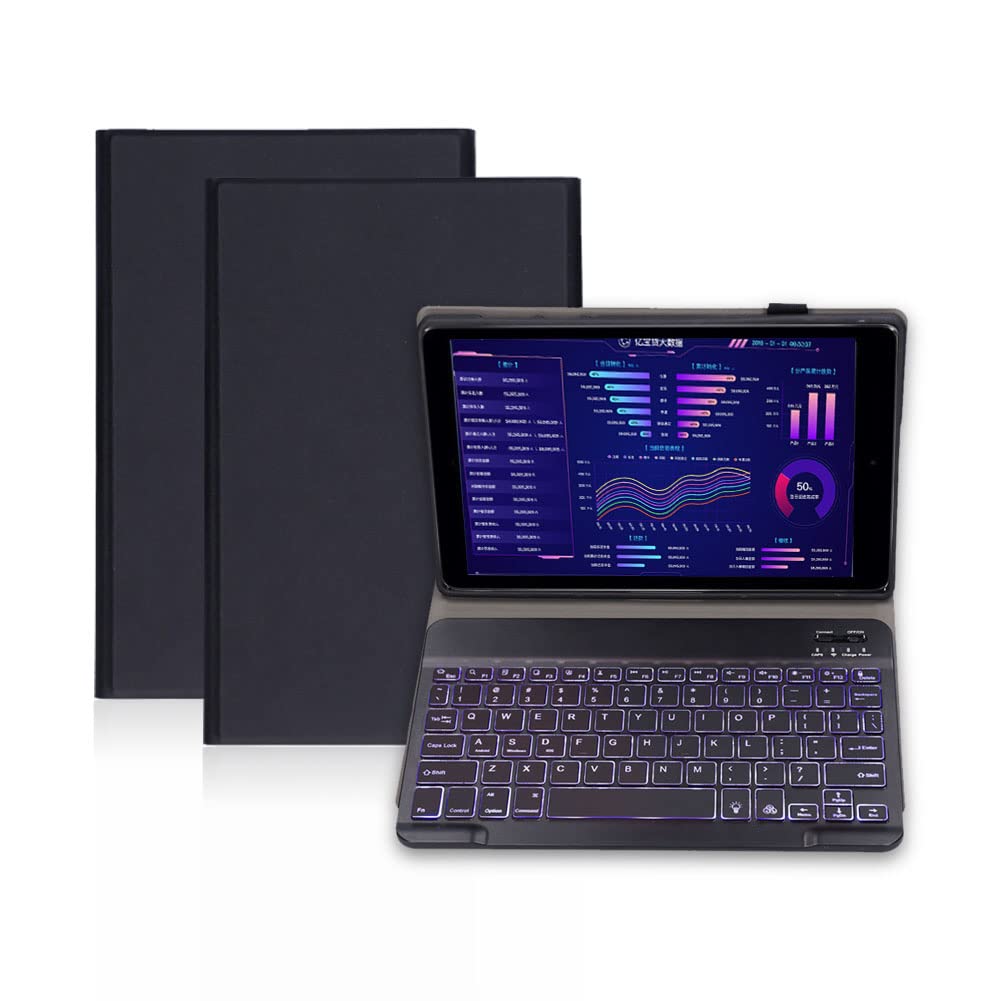 Custodia con Tastiera Bluetooth Retroilluminata per Android M10