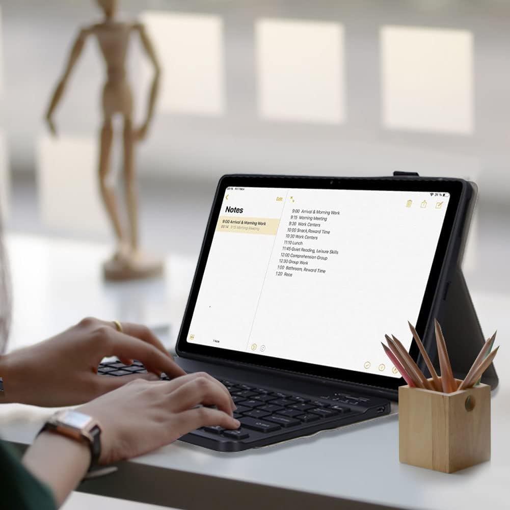 Custodia con Tastiera Bluetooth Retroilluminata per Android M10 - immagine 2