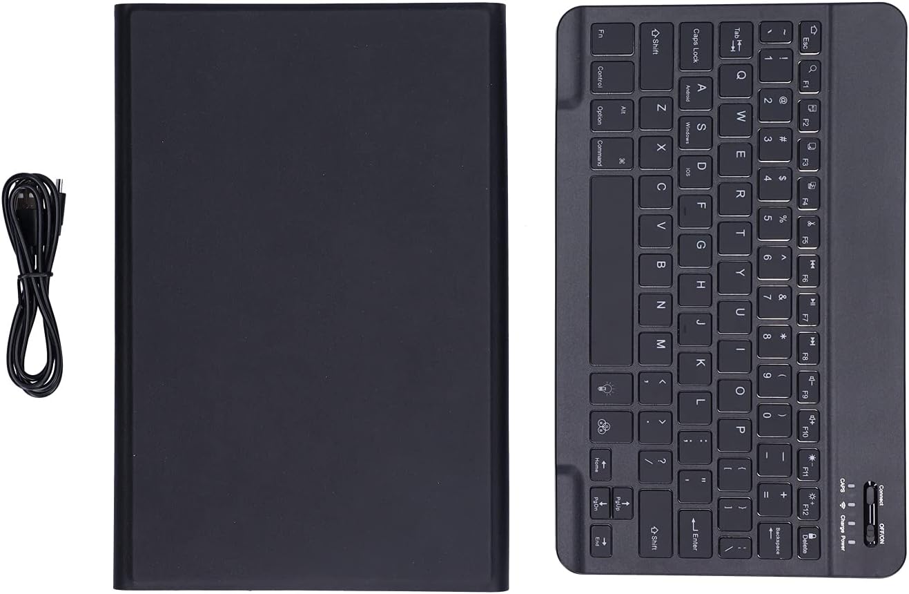 Custodia con Tastiera Bluetooth Retroilluminata per Android M10 - immagine 8