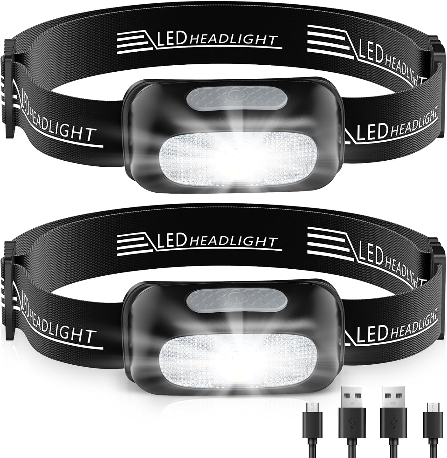 CIRYCASE Torcia Frontale LED Ricaricabile USB - immagine 1