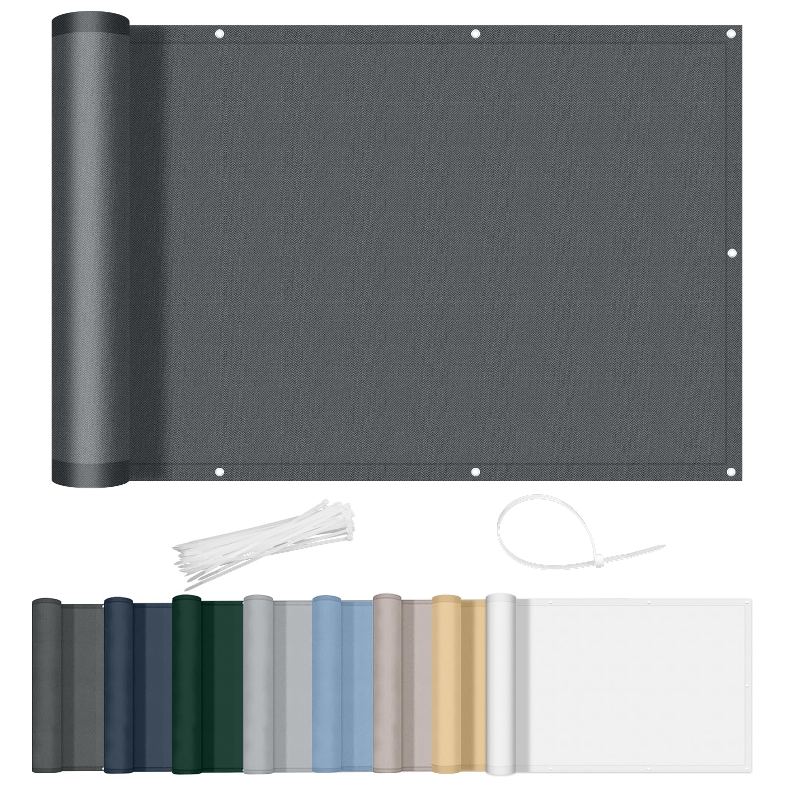 AXT SHADE Frangivisto Balcone 90x1000cm, Antracite