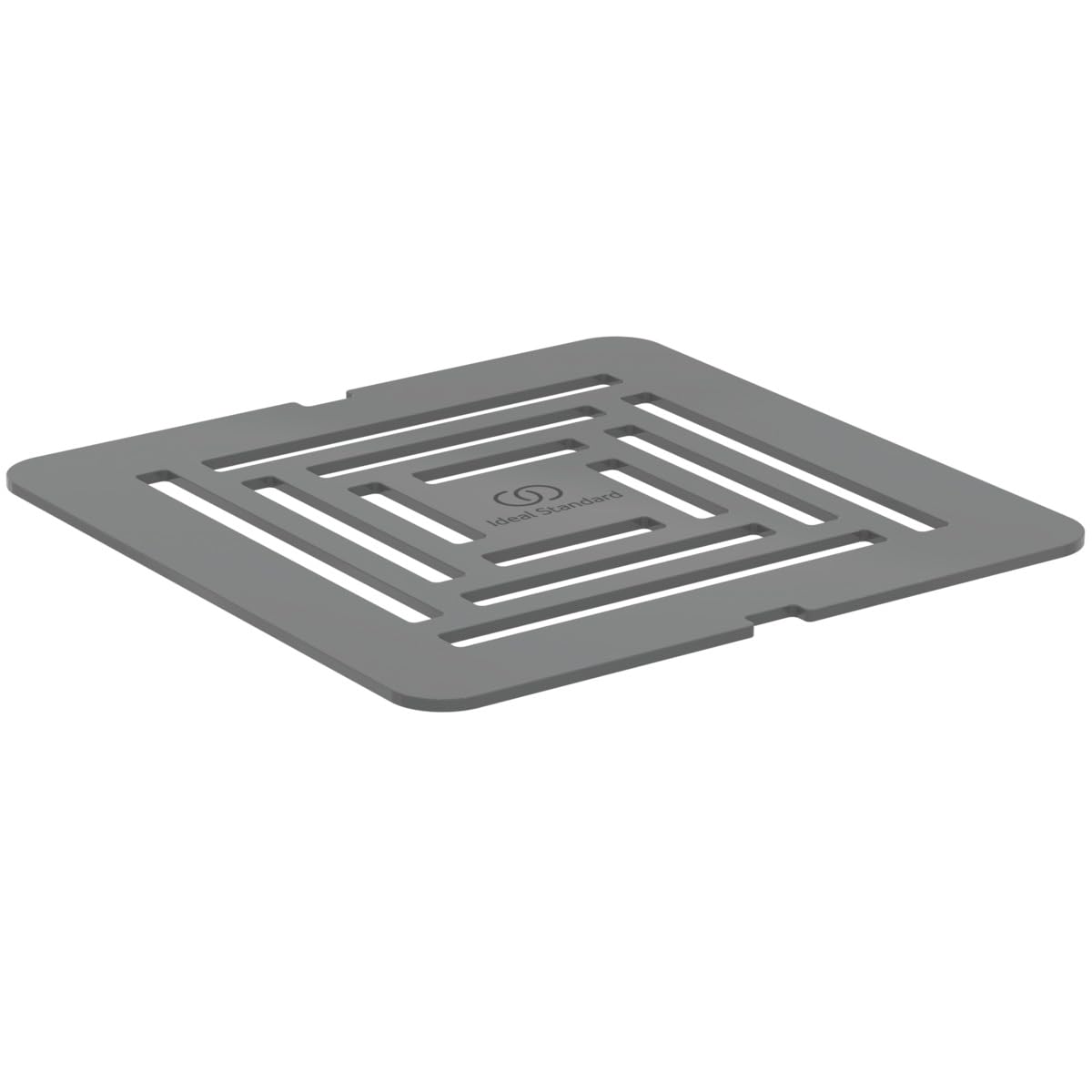 Ideal Standard - Ultra Flat S+, Griglia di scarico per piatto doccia, Acciaio Inossidabile, Grigio cemento