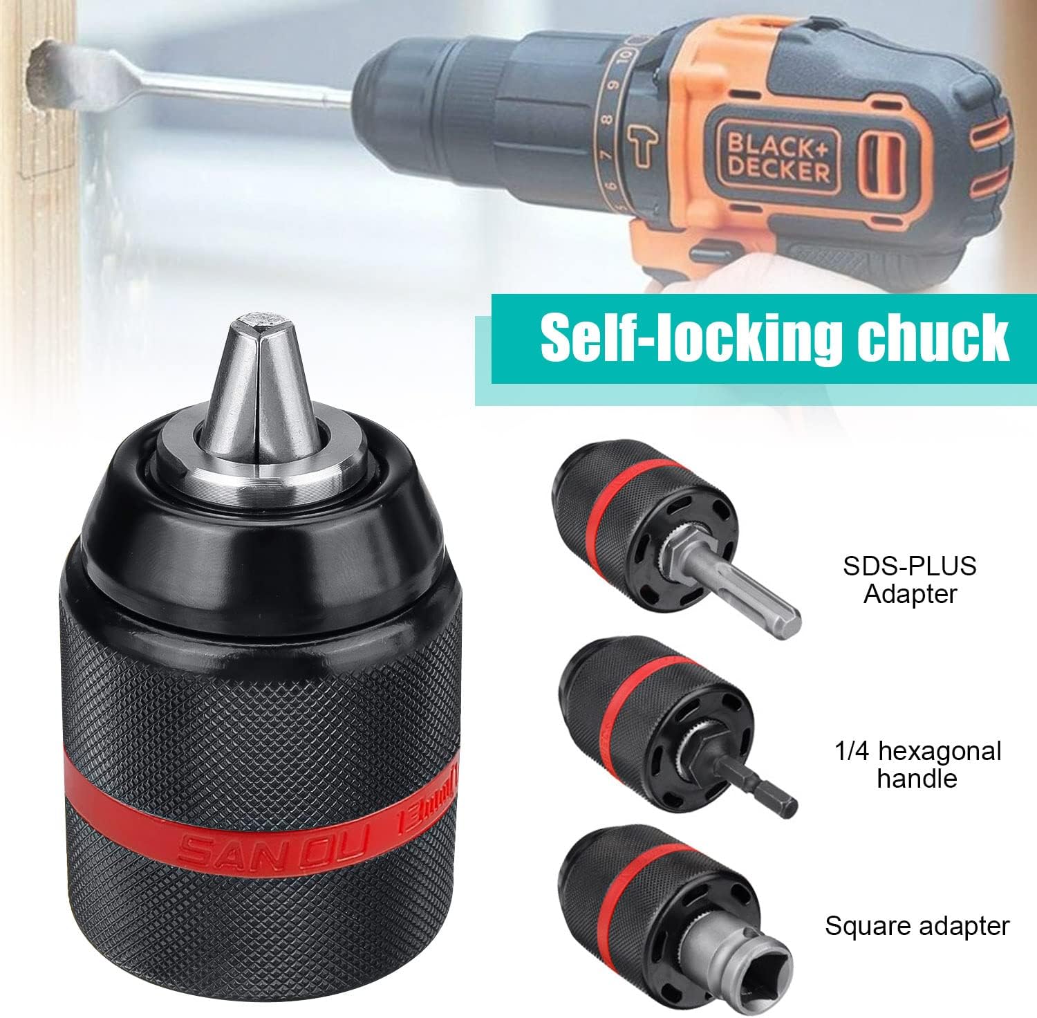 Mandrino Trapano Autoserrante 1.5-13 mm - immagine 3