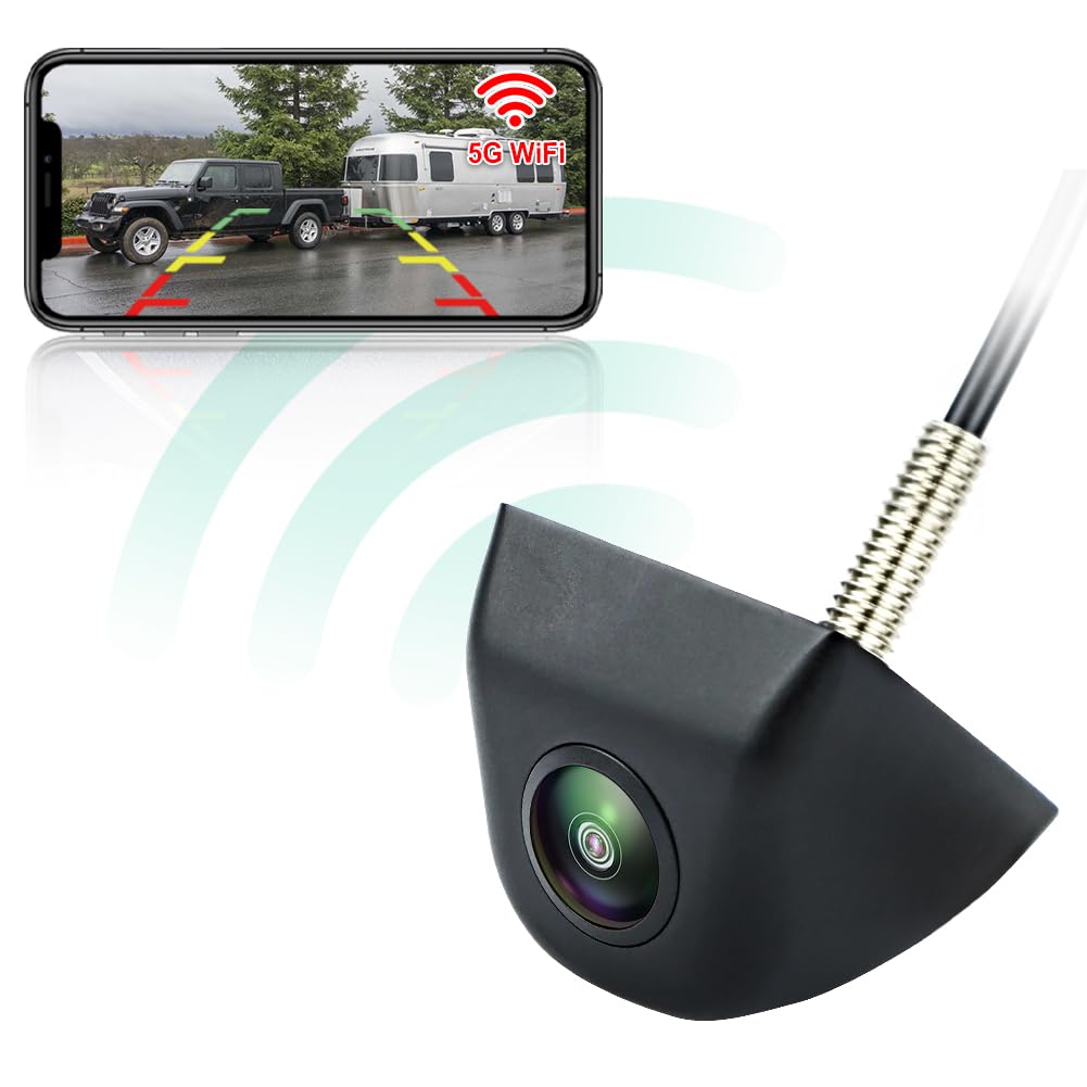 Greenauto Telecamera Posteriore WiFi 5G 720P HD