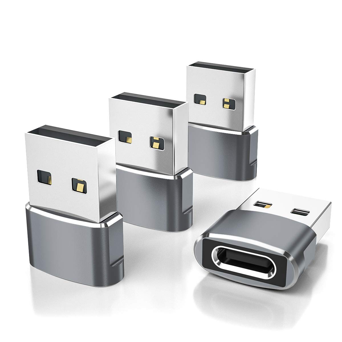 Elebase Adattatore USB-C Femmina a USB Maschio 4Pack