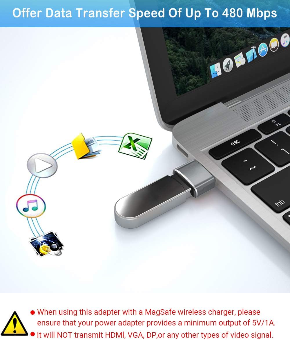 Elebase Adattatore USB-C Femmina a USB Maschio 4Pack - immagine 4