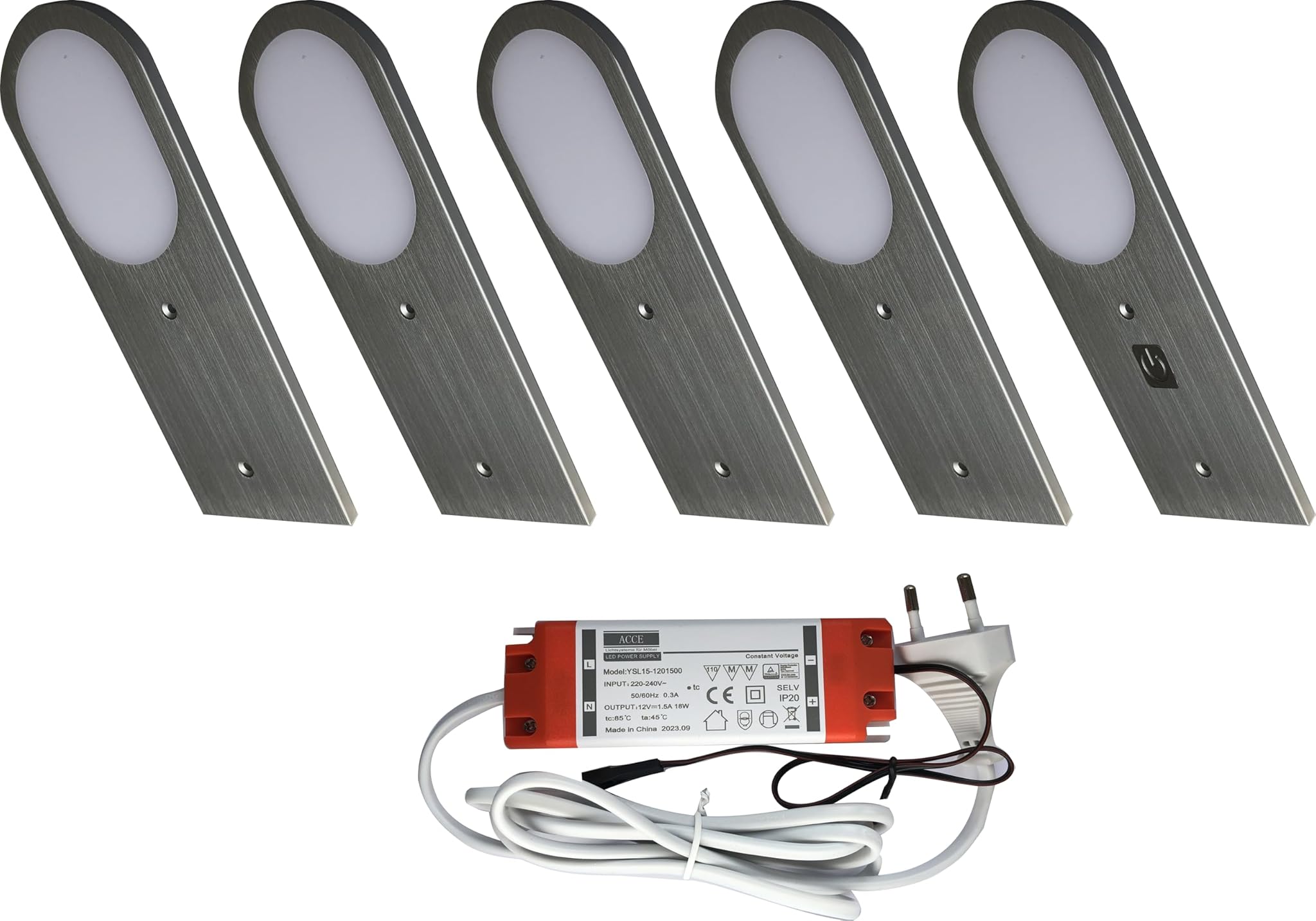 Lampada da Incasso Sottile con Sensore Touch, Set da 5