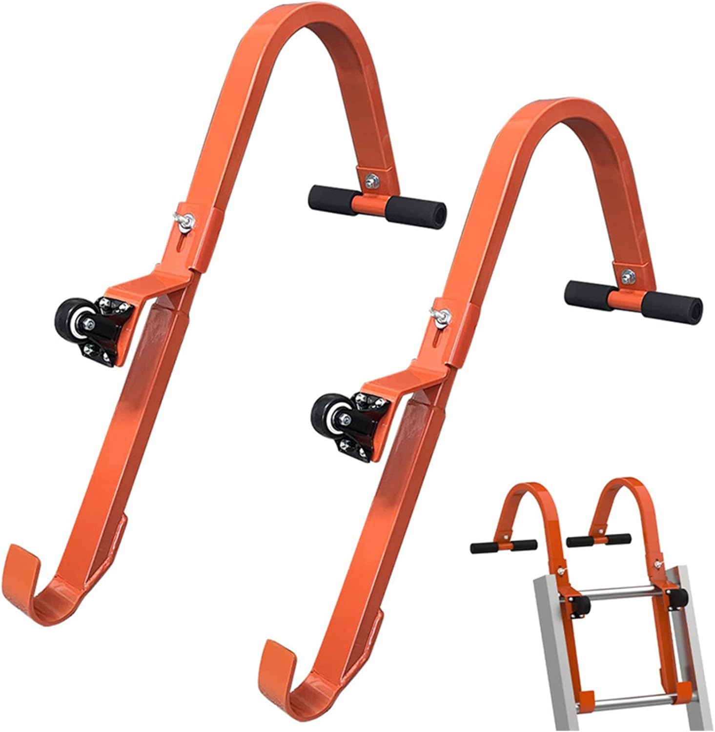 Stabilizzatore per Scale 2 Pezzi con Gancio e Ruota