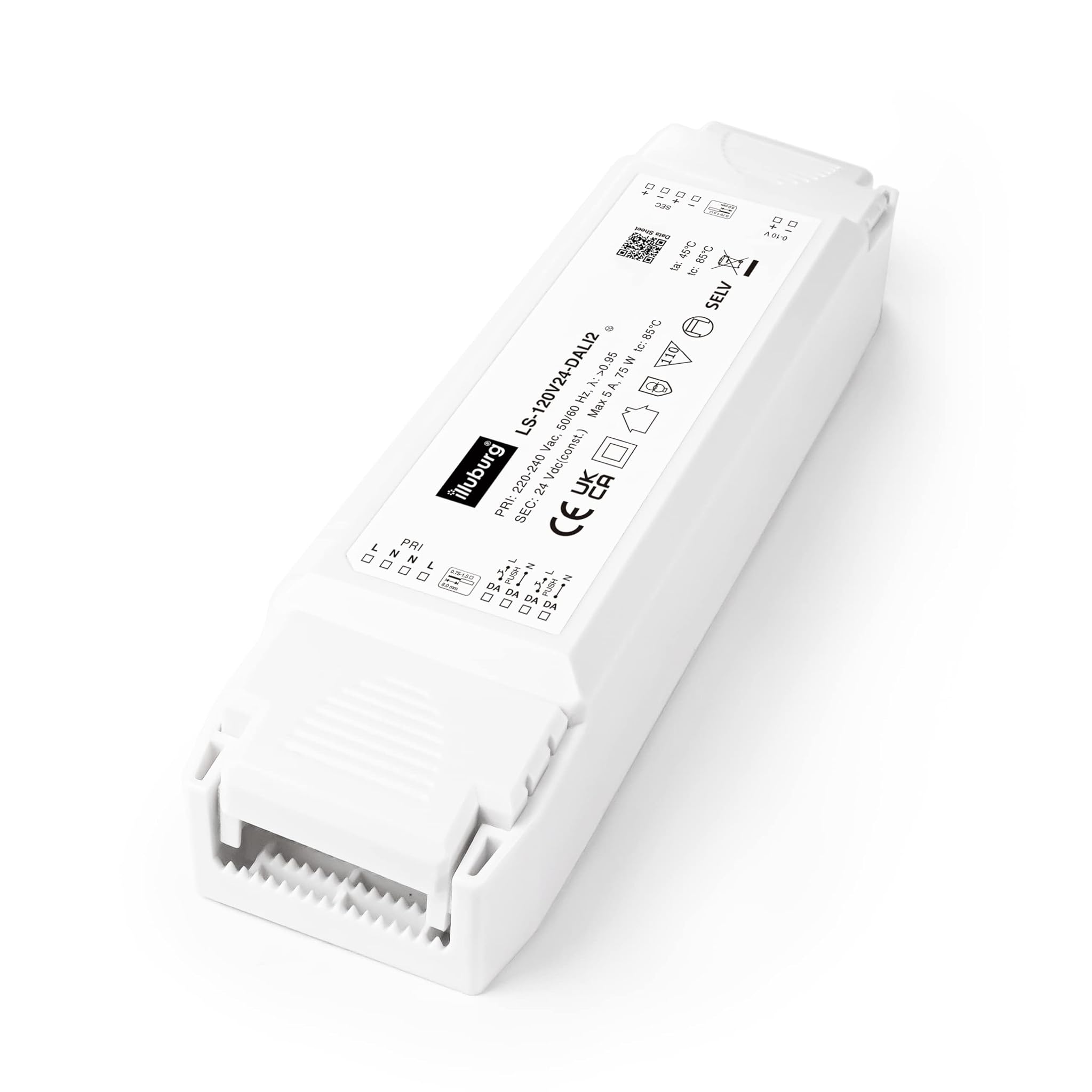 Illuburg Trasformatore LED 24V 120W Dimmerabile