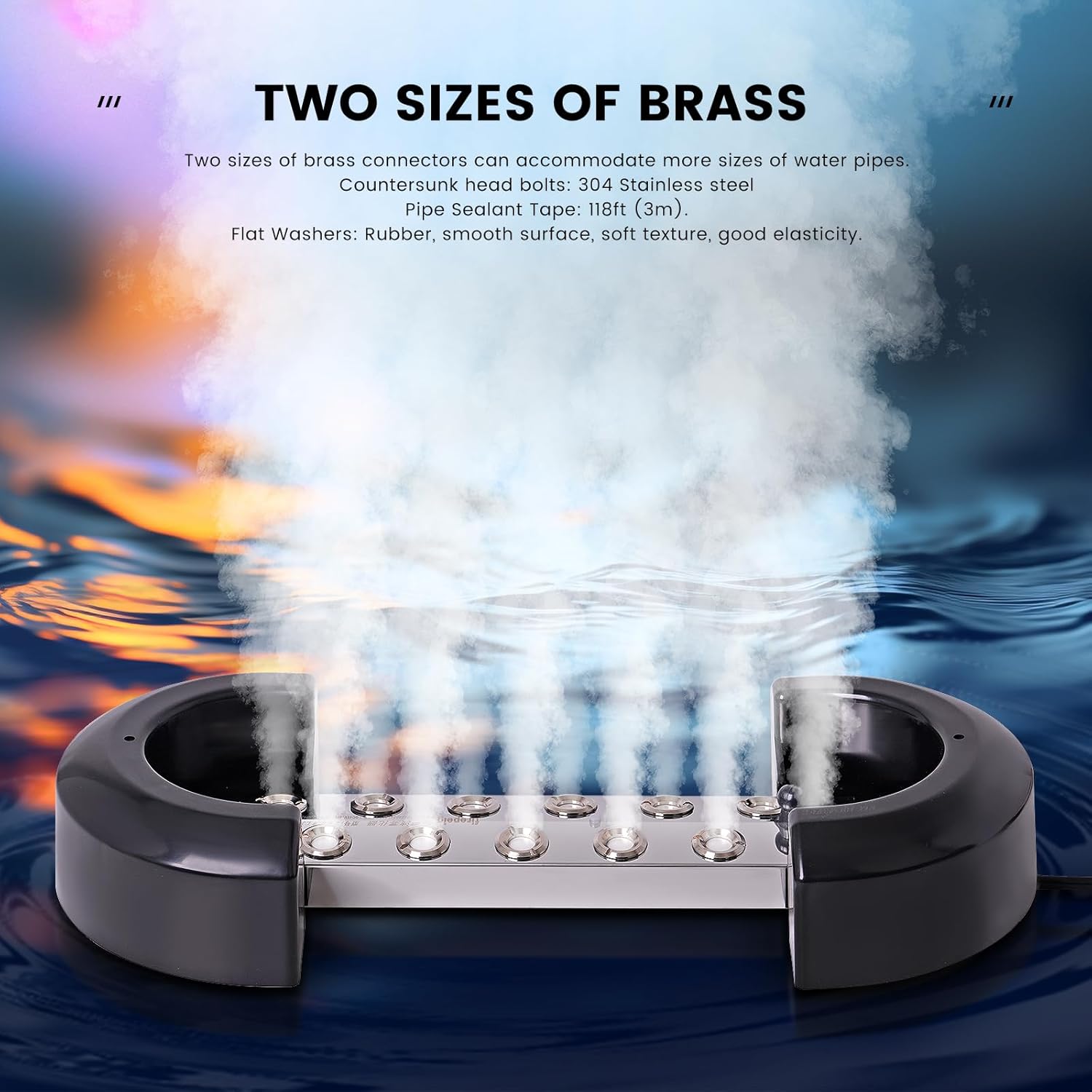 MOGOULUA Creatore di Nebbia 12 Teste Ultrasonico - immagine 2