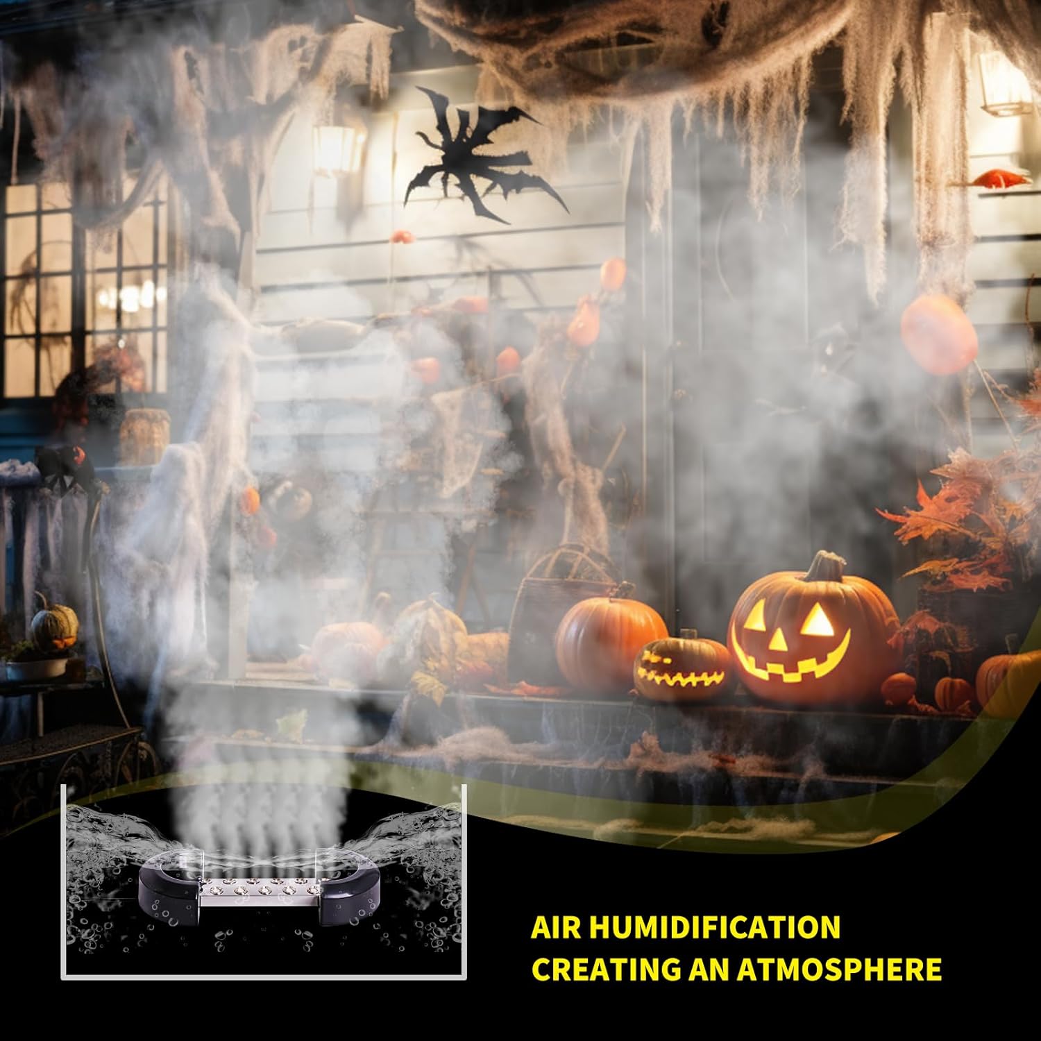 MOGOULUA Creatore di Nebbia 12 Teste Ultrasonico - immagine 3