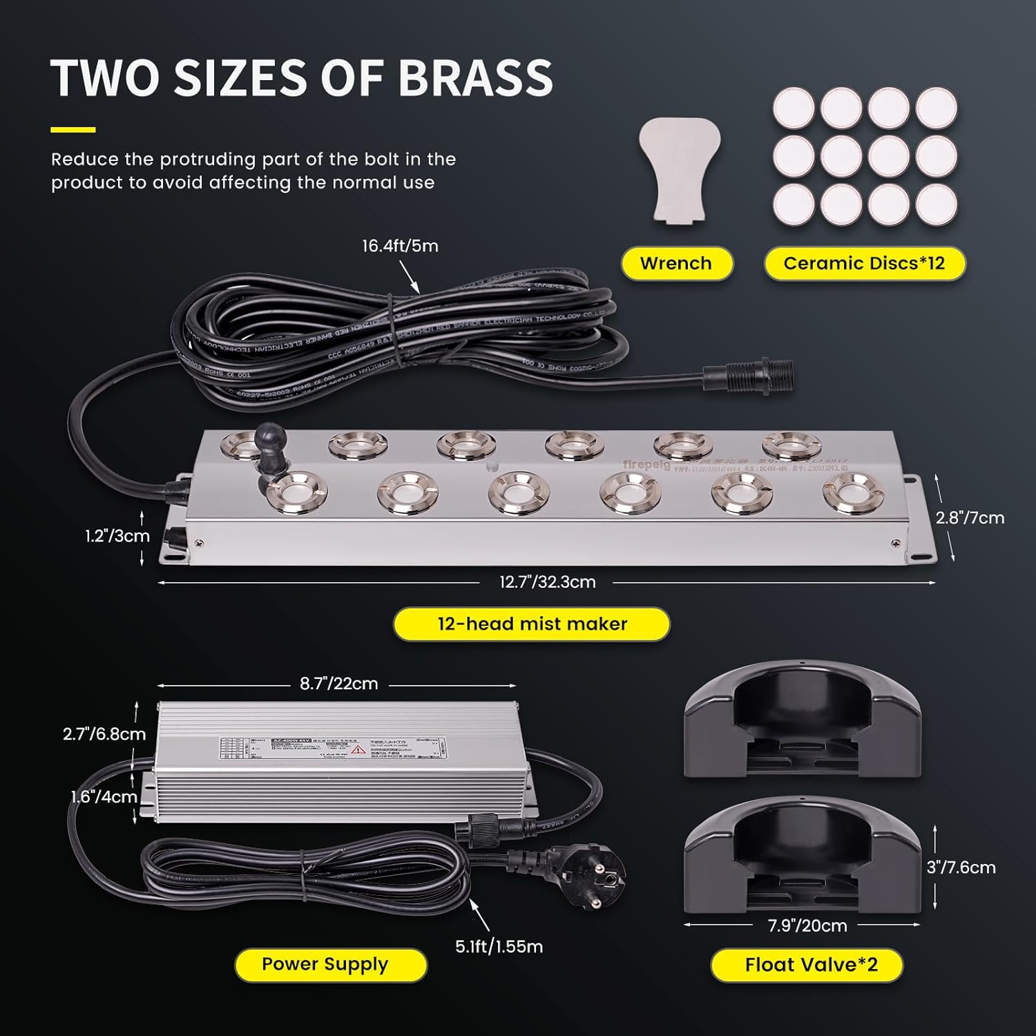 MOGOULUA Creatore di Nebbia 12 Teste Ultrasonico - immagine 4