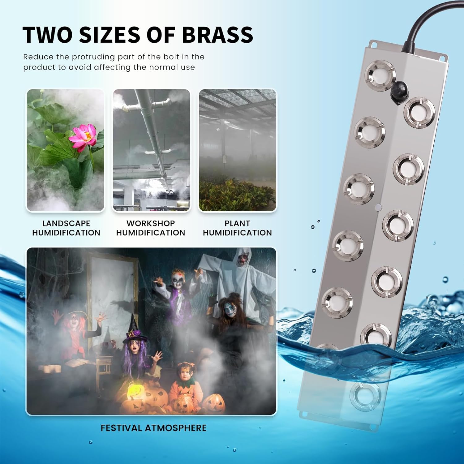 MOGOULUA Creatore di Nebbia 12 Teste Ultrasonico - immagine 7