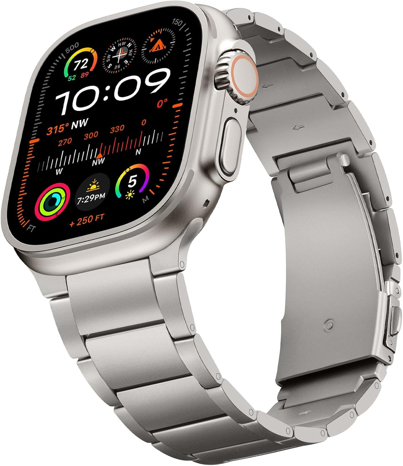 HITZEE Cinturino Titanio Compatibile Apple Watch 49/46mm - immagine 1