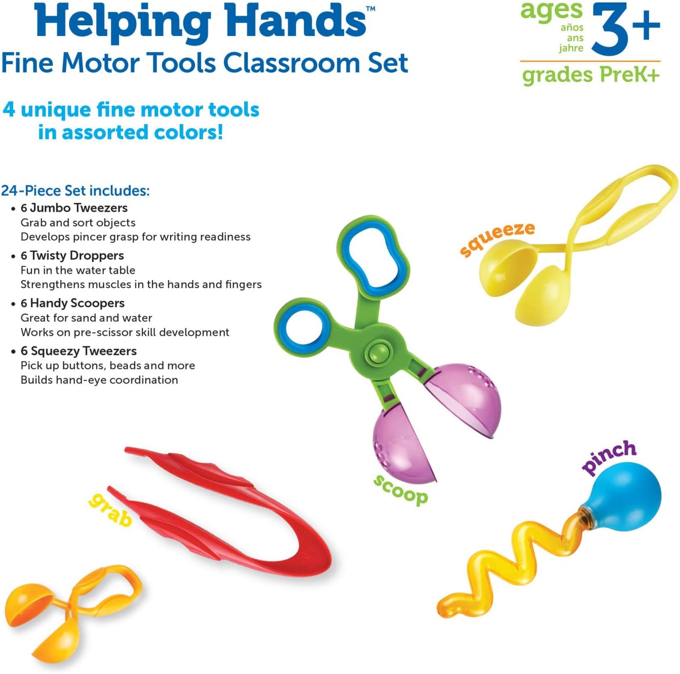 Learning Resources Set Strumenti Motricità Fine Helping Hands - immagine 4